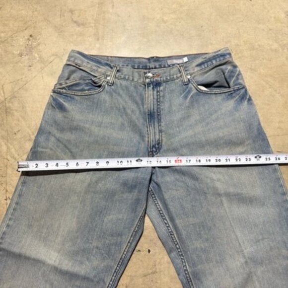 Vintage Y2K RELAXED Baggy SILVERTAB LEVIS Medium Wash JEANS 35 X 32 SILVER TAB - Picture 5 of 14